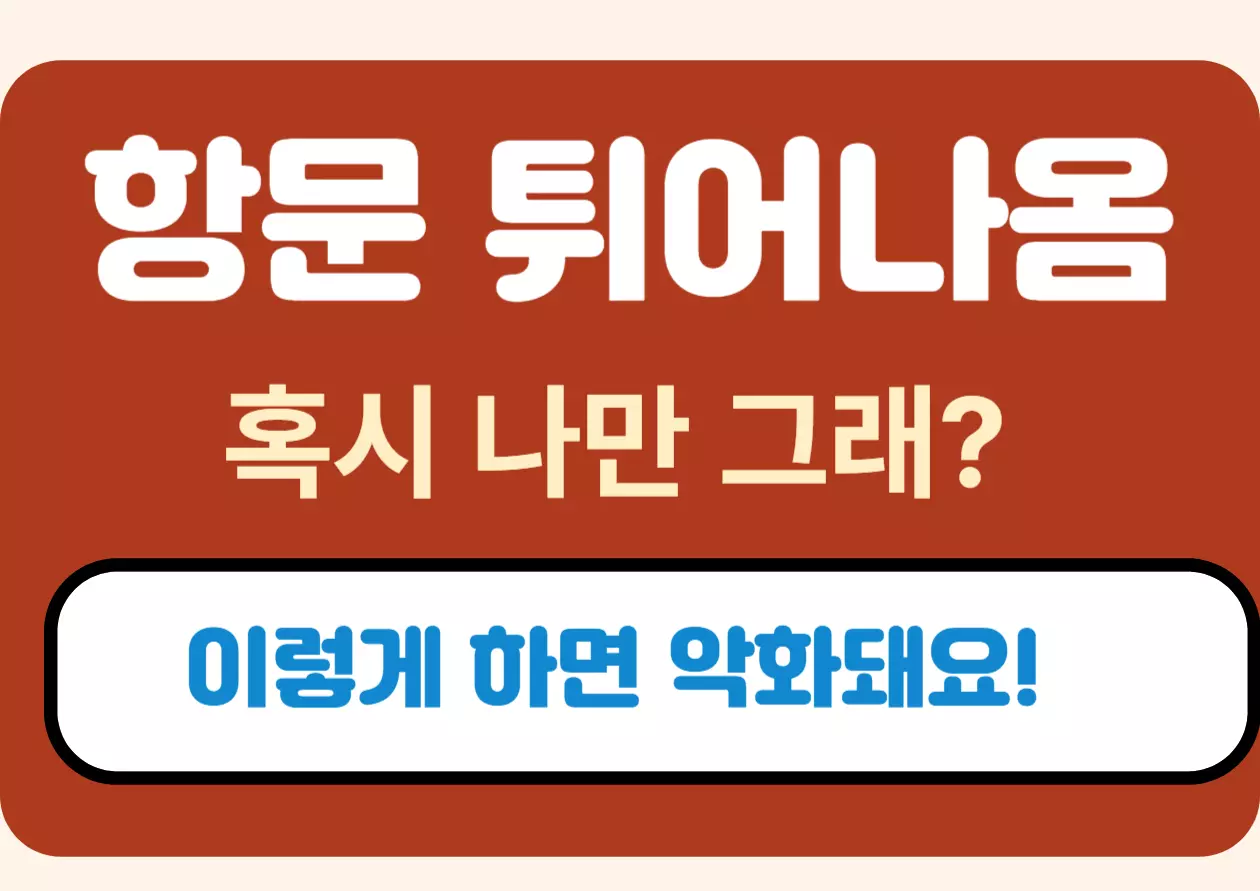 항문 튀어나옴 증상, 가려움, 연고, 치료, 원인, 통증,등등 한번에 정리!
