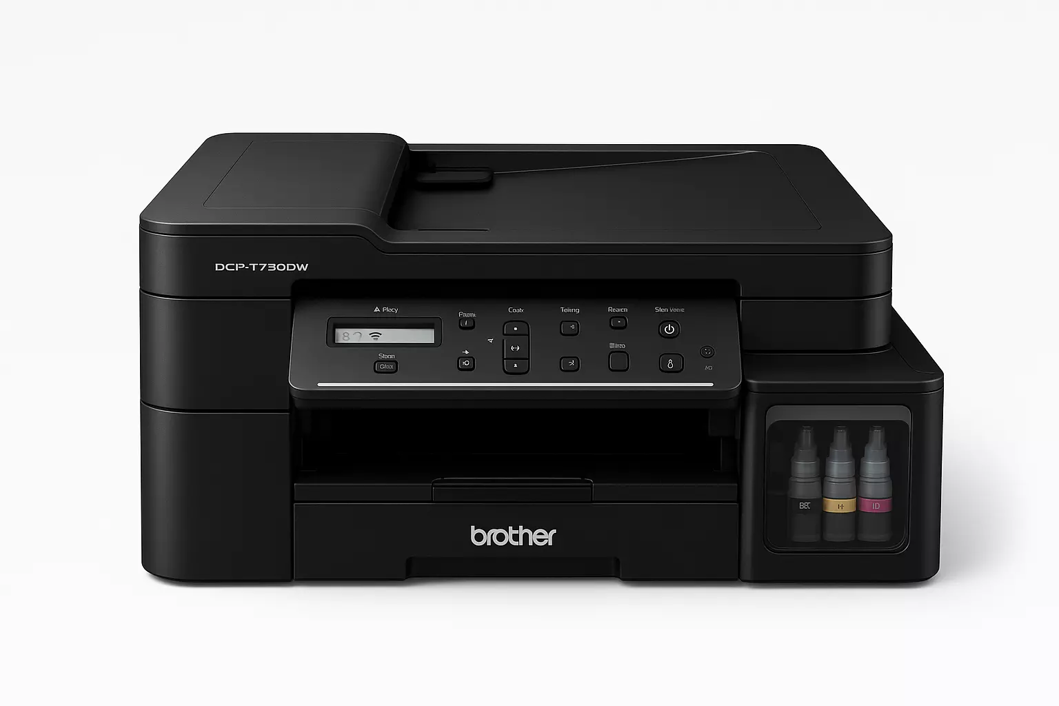 브라더 DCP-T730DW 모델명이 포함된 공식 로고 이미지